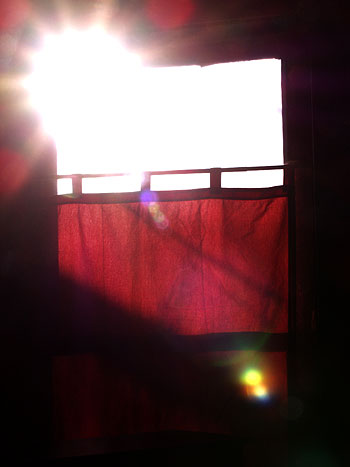 Sun through the window